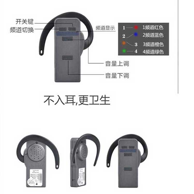 無線講解器不入耳更衛(wèi)生